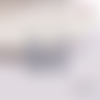 Breloque estampe goutte grise 27mm