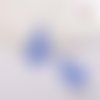 Breloque estampe losange bleu 32mm