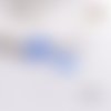 Breloque estampe spirale bleue 20mm
