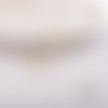 Breloque estampe feuille crème 20mm