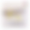 Breloque estampe feuille jaune 27mm