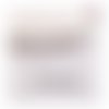 Breloque estampe feuille blanche 27mm