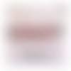 Breloque estampe coeur rose 20mm