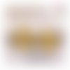 Breloque estampe coeur jaune 20mm