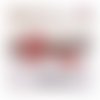 Breloque estampe coeur rouge 20mm