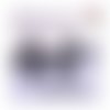 Breloque estampe cactus noir dans pot 23mm