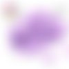 X30 perles forme fleur parme argile polymère 6mm