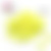 X30 perles forme fleur jaune flashy argile polymère 6mm