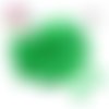 X30 perles forme fleur vert flashy argile polymère 6mm