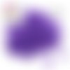 X30 perles forme fleur mauve argile polymère 6mm