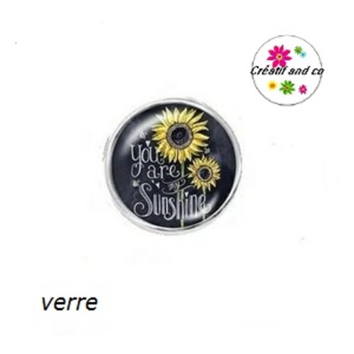 Bouton pression tournesols