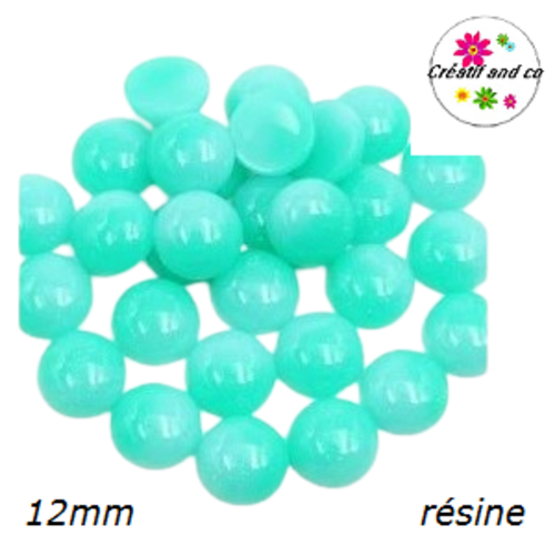 X2 cabochons dômes 12mm