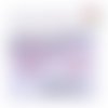 Breloque estampe rose 22mm