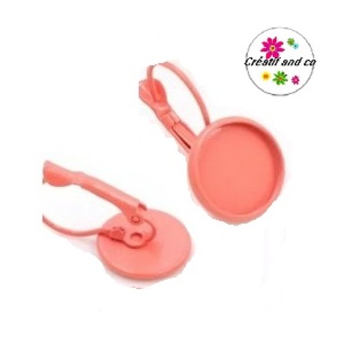 Boucle d'oreille melon pour cabochon 12mm