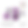Puce oreille mauve foncé pour cabochon 12mm