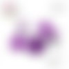 Puce oreille mauve pour cabochon 12mm