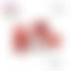 Puce oreille rouge pour cabochon 12mm