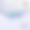 Breloque estampe losange bleu clair 20mm