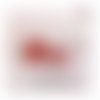 Breloque estampe goutte rouge 15mm