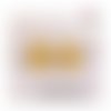 Breloque estampe goutte jaune 15mm
