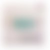 Breloque estampe goutte vert paon 15mm