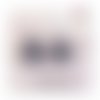 Breloque estampe goutte grise 15mm