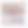 Breloque estampe fleur rose 13mm