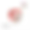 Bague silicone rouge translucide pour bouton pression 18/20mm