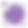 X 2 perles fleur parme 19mm