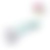 Barrette clip verte pour bouton pression 18/20mm