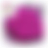 X5 perles rondes bayberry fuchsias acryliques 10mm