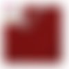 X5 perles rondes bayberry rouges acryliques 10mm