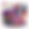 X5 perles rondes bayberry mix couleur acryliques 10mm
