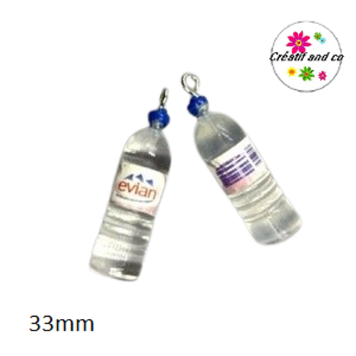 Bouteille d'eau ronde evian