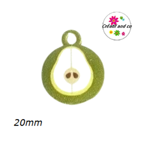 Breloque poire émail  20mm
