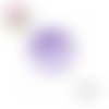 Cabochon parme 20mm