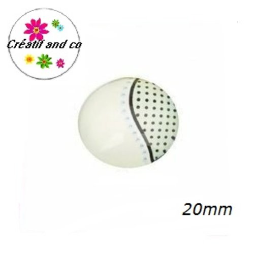 Cabochon beige 20mm