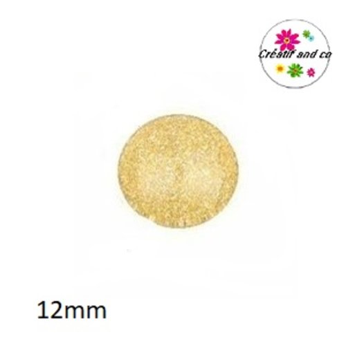 X2 cabochons bi couleur 12mm