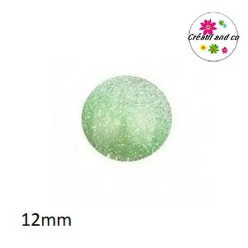 X2 cabochons bi couleur 12mm