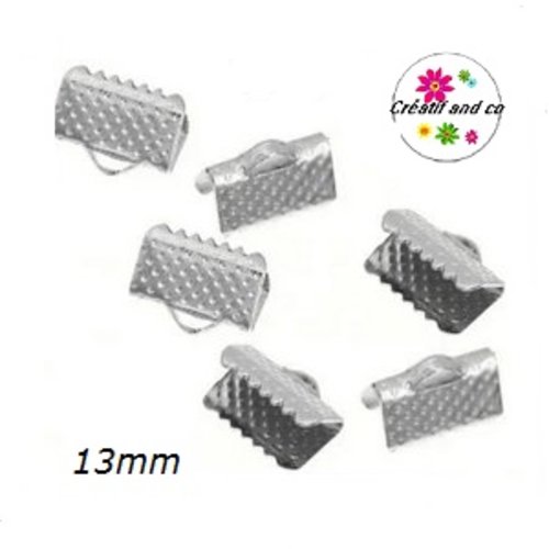 X10 griffes argentées 13mm