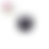 Bouton pression mauve/noir résine 18mm