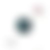 Bouton pression turquoise/noir résine 18mm