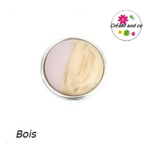 Bouton pression bois rose 18mm