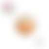 Bouton pression bois orange 18mm