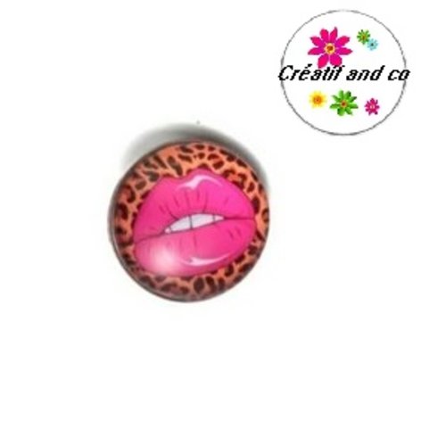 Bouton pression kiss rose