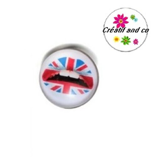 Bouton pression kiss drapeau