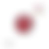 Bouton pression kiss rouge