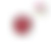 Bouton pression kiss rouge