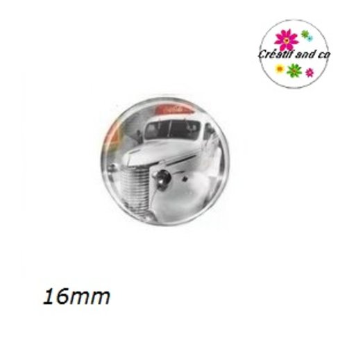 X2 cabochons camion 16mm