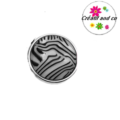 Bouton pression nacré